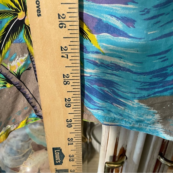 Anne Pinkerton surfer print silk vintage shirt women’s M - Picture 6 of 13